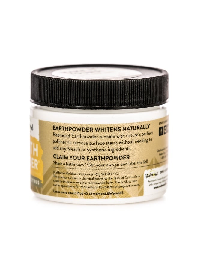 Earthpowder - All Natural Tooth and Gum Powder Bentonite Clay, Vegan Organic Non-Fluoride No