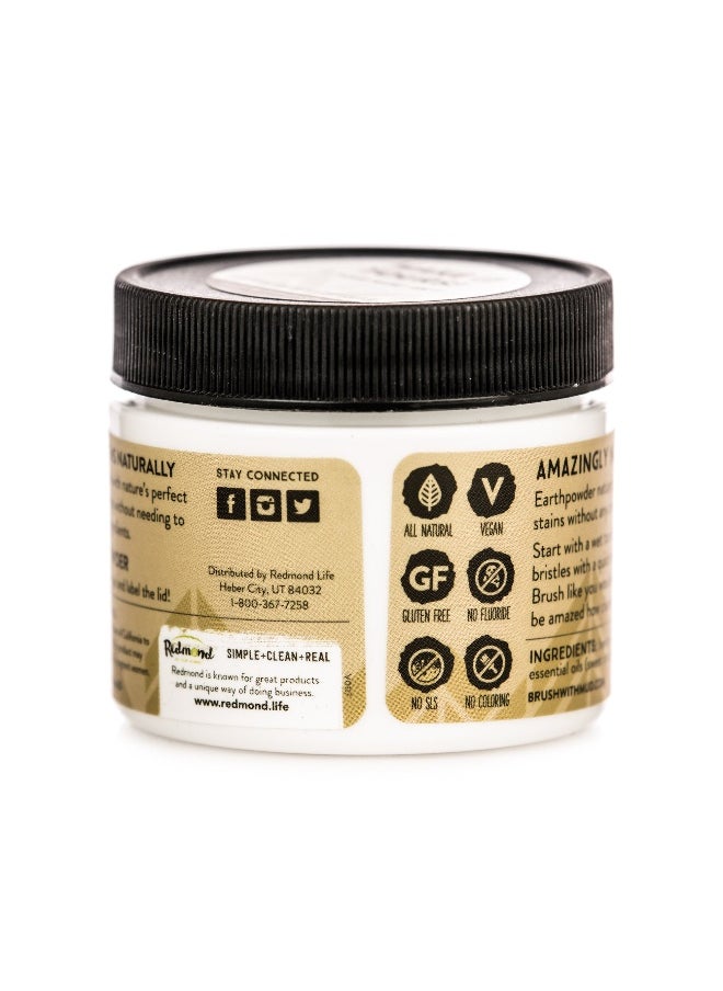 Earthpowder - All Natural Tooth and Gum Powder Bentonite Clay, Vegan Organic Non-Fluoride No