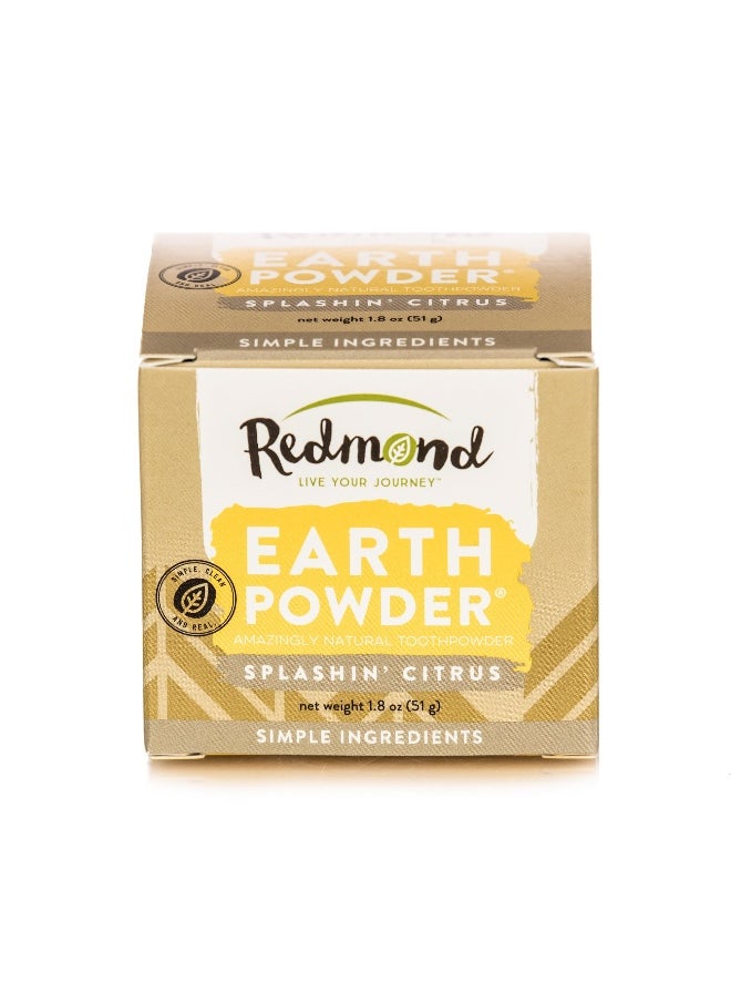 Earthpowder - All Natural Tooth and Gum Powder Bentonite Clay, Vegan Organic Non-Fluoride No