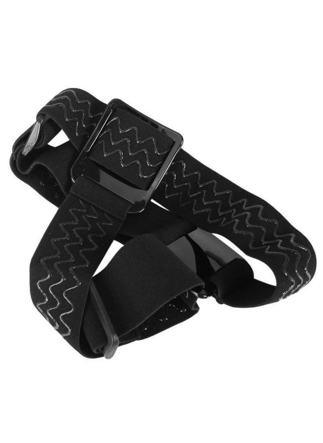 GOPRO DJI Small Ant Sports Camera Head-mounted Fixed Bracket Non-slip Three Rubber Head Belt Head Wear-Color:A Glued Smooth Surface