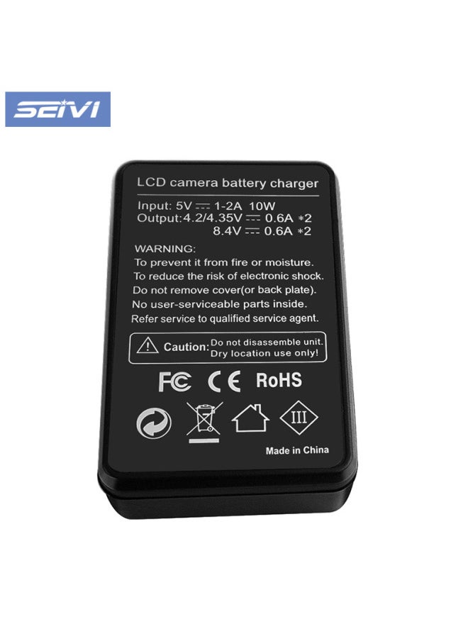 Direct Supply Gopro Hero5/6/7/8 Charger Usb LCD Smart Seat Charging Sports Camera Accessories-Colour:Gopro5 Four Slots