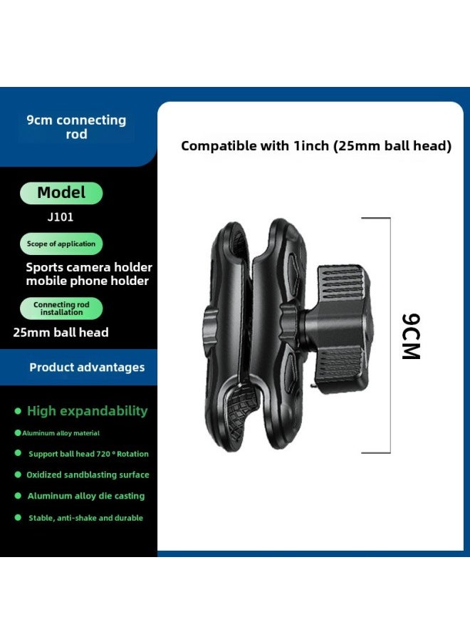 Kewig Kewig Mobile Phone Bracket Connection Clamp Arm Sports Camera Connection Fit One Inch Ball Connecting Bar Accessories-Colour:J101 (9cm Basic Metal Clamp Arm)