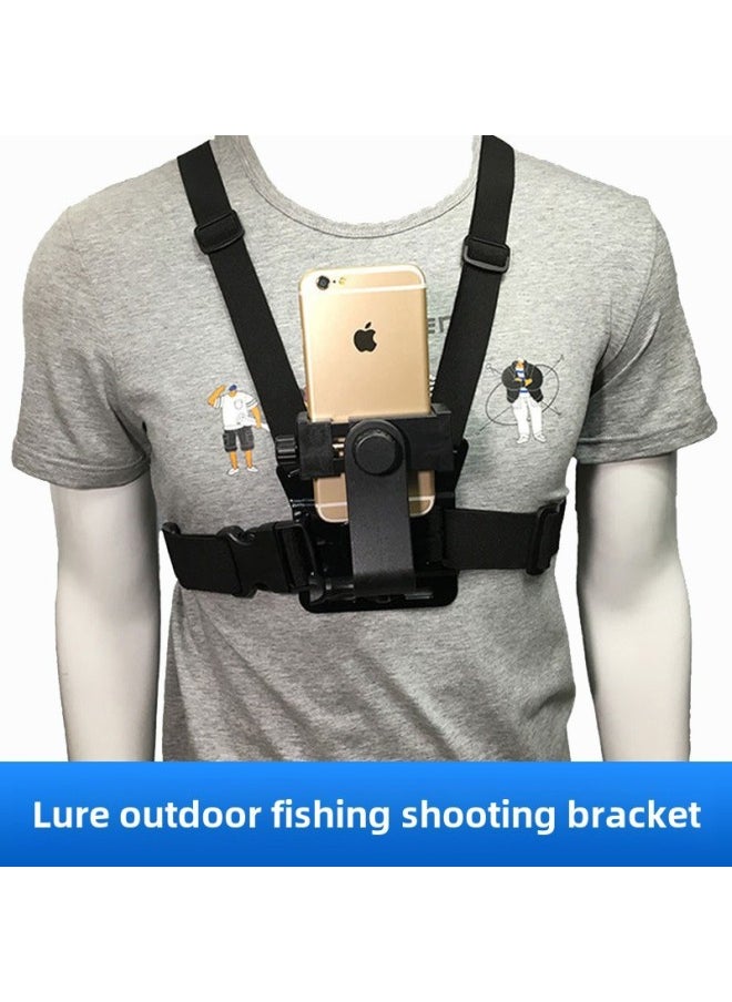 DJI Sports Camera Accessories GP Wrist Strap Arm Strap Palm Strap Shoulder Strap School Bag Chuck With Chest Strap Holder-Color:Headband + Chest Strap Set