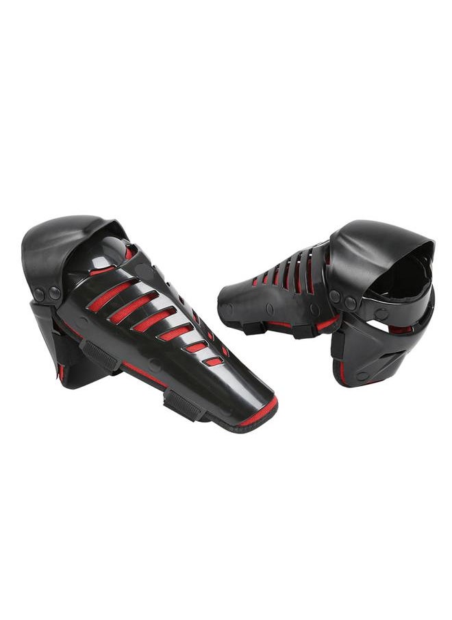 1 Pair Black Red Drop Resistance Outdoor Motorcycle Cycling Kneepad Protection Gear Sports Equipment Safety Knee Pads Guards