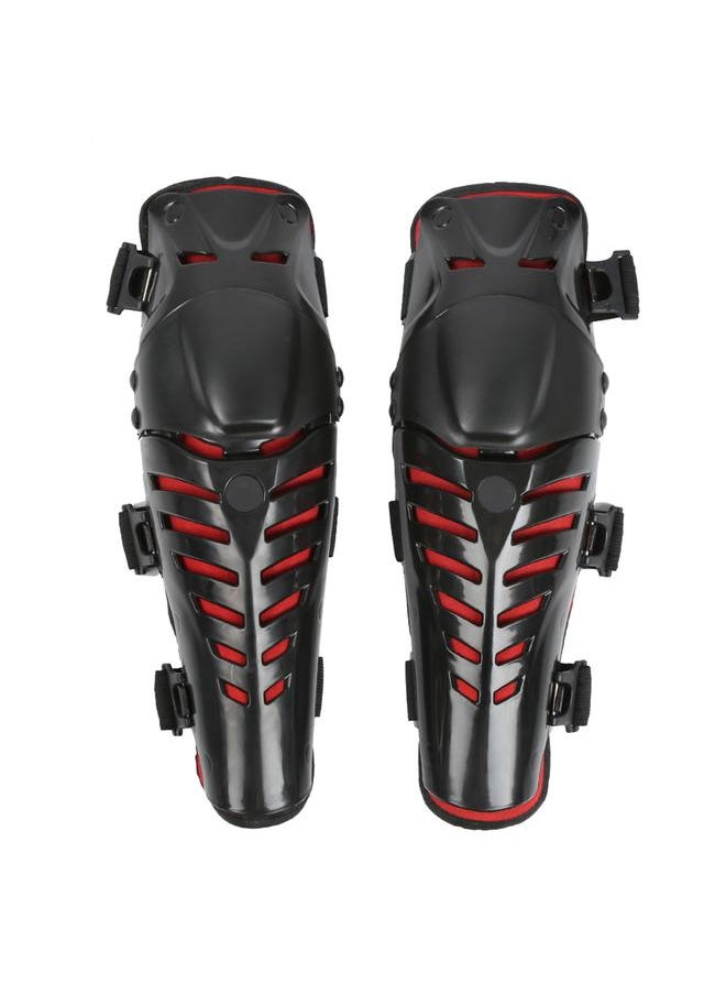 1 Pair Black Red Drop Resistance Outdoor Motorcycle Cycling Kneepad Protection Gear Sports Equipment Safety Knee Pads Guards