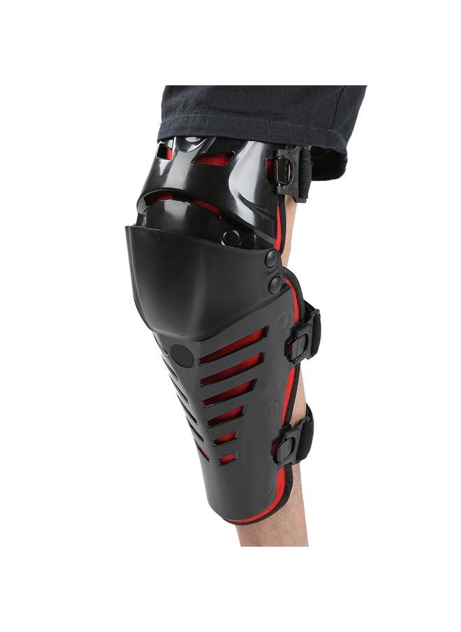 1 Pair Black Red Drop Resistance Outdoor Motorcycle Cycling Kneepad Protection Gear Sports Equipment Safety Knee Pads Guards
