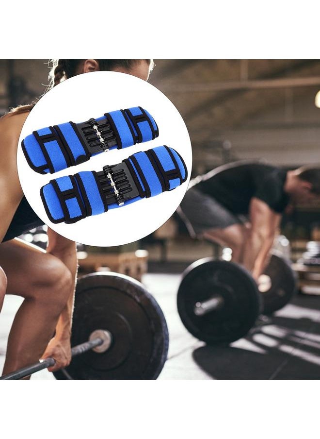 1 Pair Power Lift Joint Support Knee Pads Brace Rebound Spring Hiking Running Fitness (Blue)
