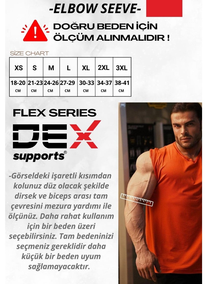 Fitness Sports Elbow Pad Elbow Sleeve+ 8 Loop Lifting Straps Set of 2