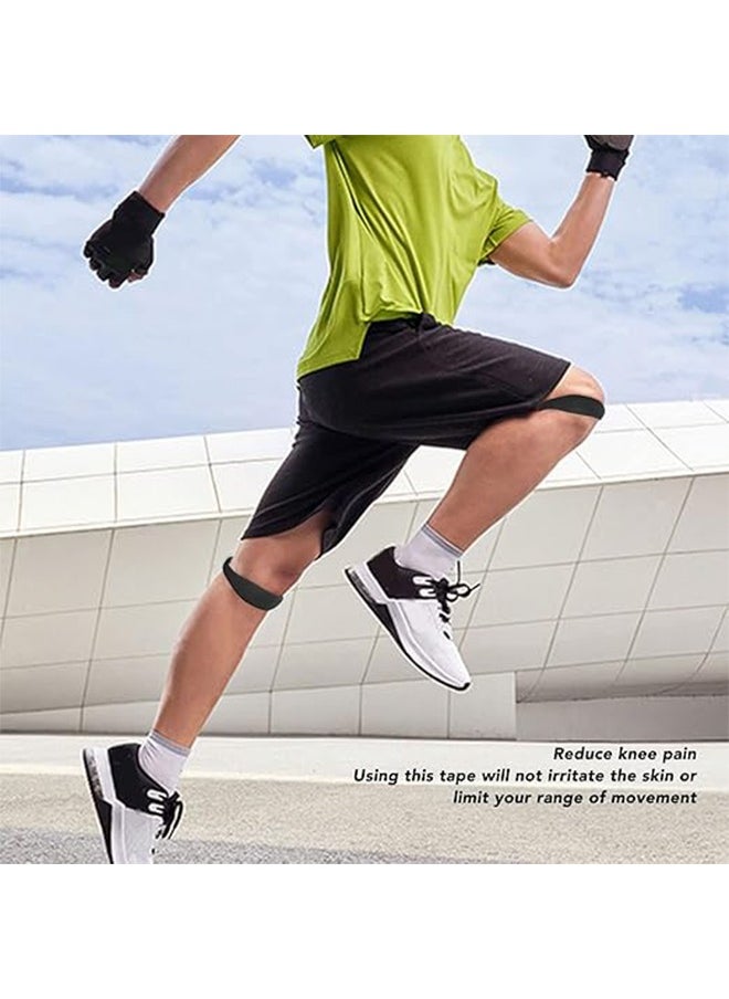 2 Piece Set of Patella knee Brace, Storage Bag Flexible Patella Tendon Bands Elastic Patella Knee Support Brace, Strap Rubber Band Knee Brace, Elastic Fixed Protective Strap for Working Out Basketba