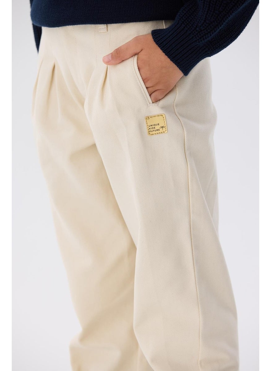 Girls Beige Trousers