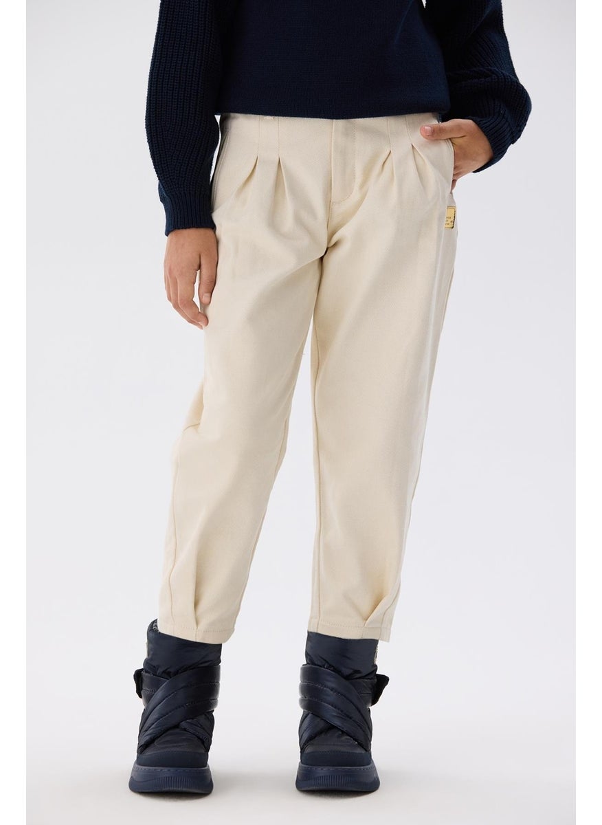 Girls Beige Trousers