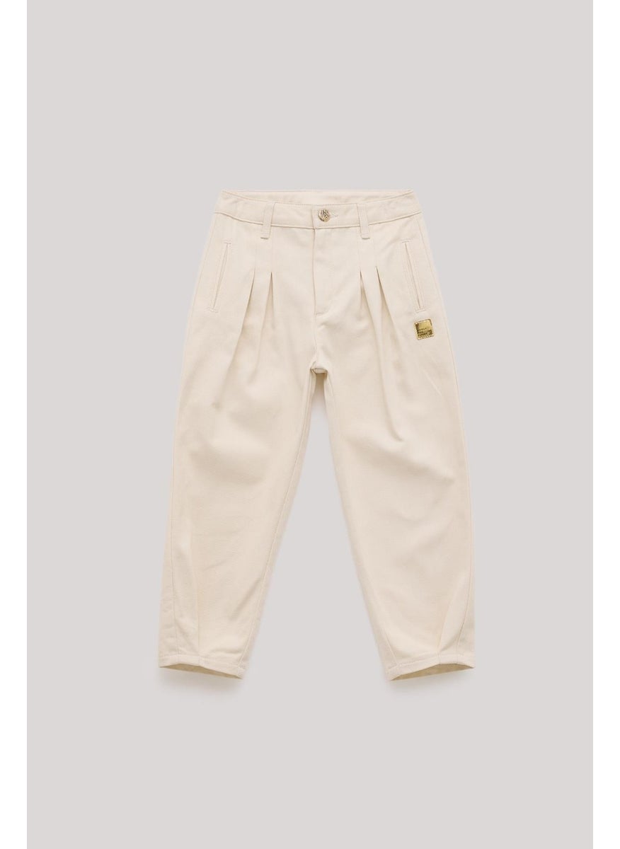 Girls Beige Trousers