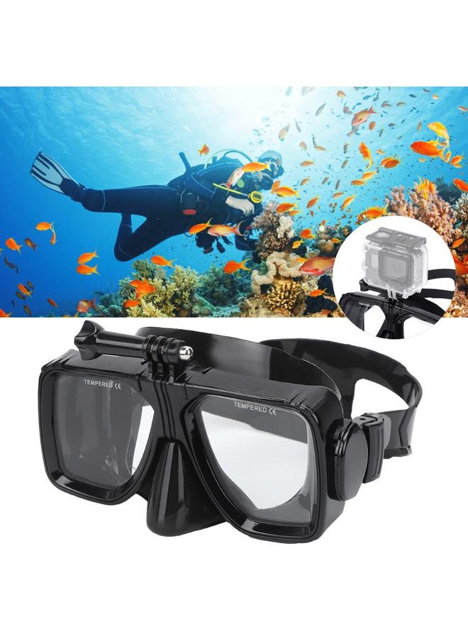 Diving Glasses Waterproof Anti-Fog Swimming Goggle with EVA Storage Box for DJI Osmo Actionblack