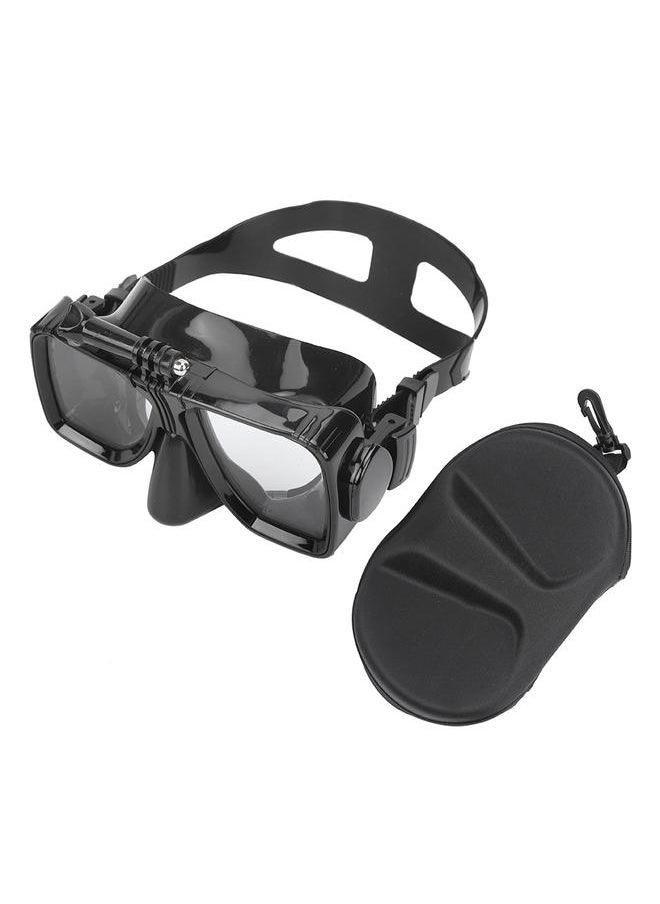Diving Glasses Waterproof Anti-Fog Swimming Goggle with EVA Storage Box for DJI Osmo Actionblack