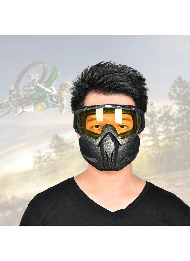 Anti fog Anti wind Protective Goggles Mask Outdoor Cycling Safety Eye Protection Glasses Yellow