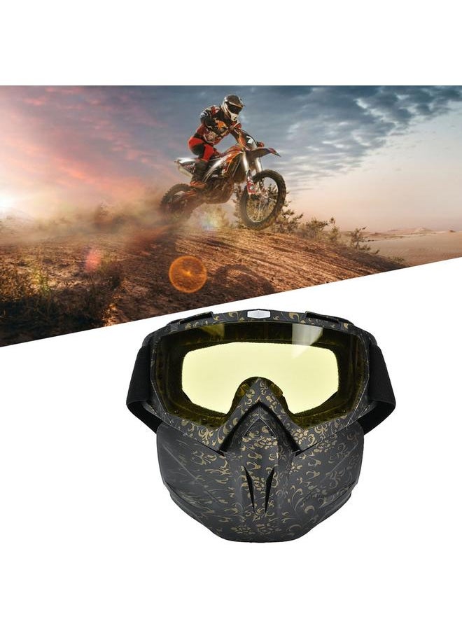Anti fog Anti wind Protective Goggles Mask Outdoor Cycling Safety Eye Protection Glasses Yellow