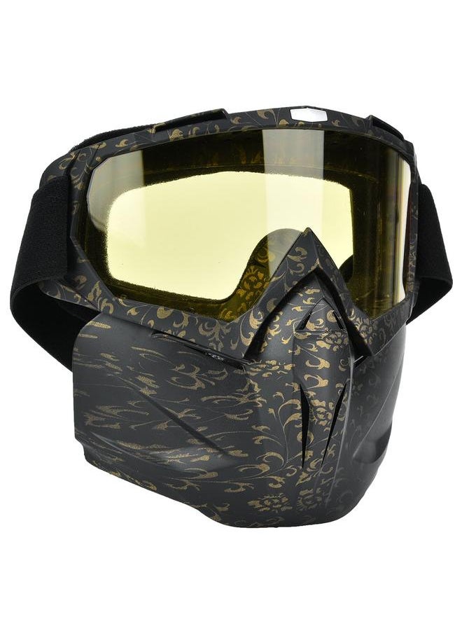 Anti fog Anti wind Protective Goggles Mask Outdoor Cycling Safety Eye Protection Glasses Yellow