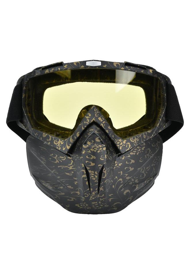 Anti fog Anti wind Protective Goggles Mask Outdoor Cycling Safety Eye Protection Glasses Yellow