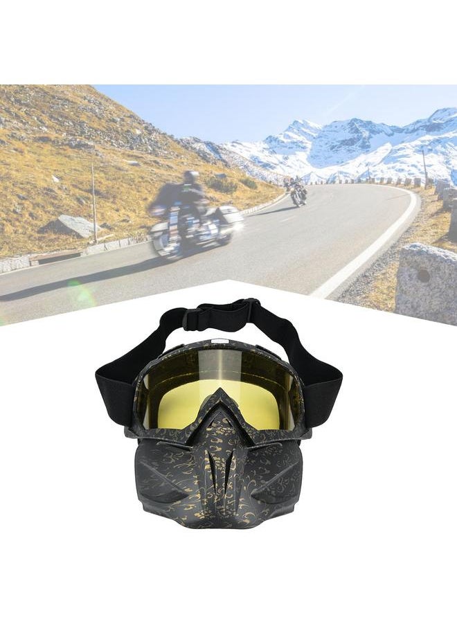 Anti fog Anti wind Protective Goggles Mask Outdoor Cycling Safety Eye Protection Glasses Yellow