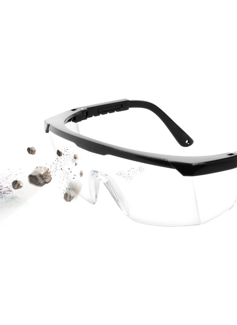 Transparent Chemical Protective Glasses Pack 10 Pieces