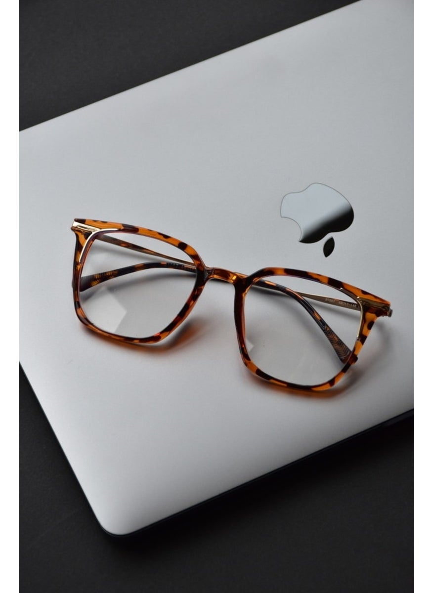 Transparent Blue Light Protective Glasses Optical Compatible Lenses Replaceable Blue Block Unisex Women Men