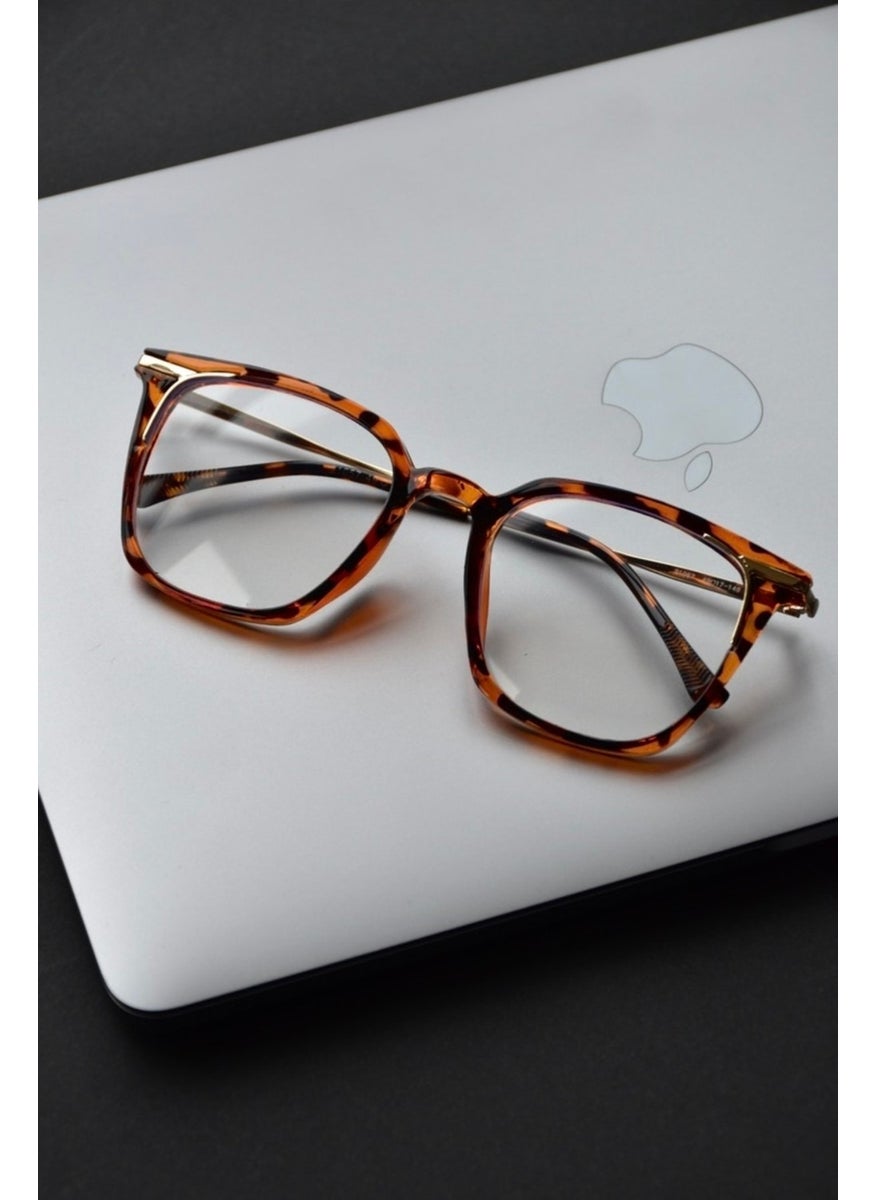Transparent Blue Light Protective Glasses Optical Compatible Lenses Replaceable Blue Block Unisex Women Men