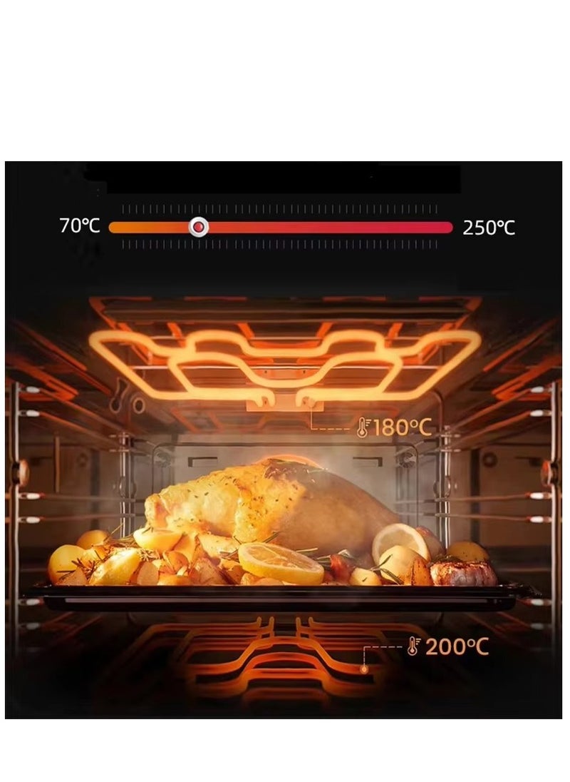 45L Electric Oven with Hot Plate – 1700W Fast Cooking Countertop Oven, Baking & Grilling – Elegant Design, Adjustable Thermostat, Easy-to-Clean – Perfect for Small Kitchens, Apartments
