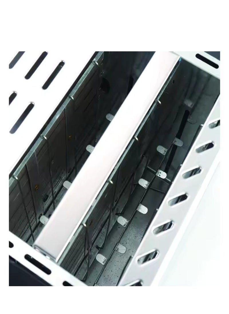 4 Slice Toaster with 2 Adjustable Browning Control knob, Stop Function & Removable Crumb Tray Breakfast Maker Stainless Steel Bread Toaster