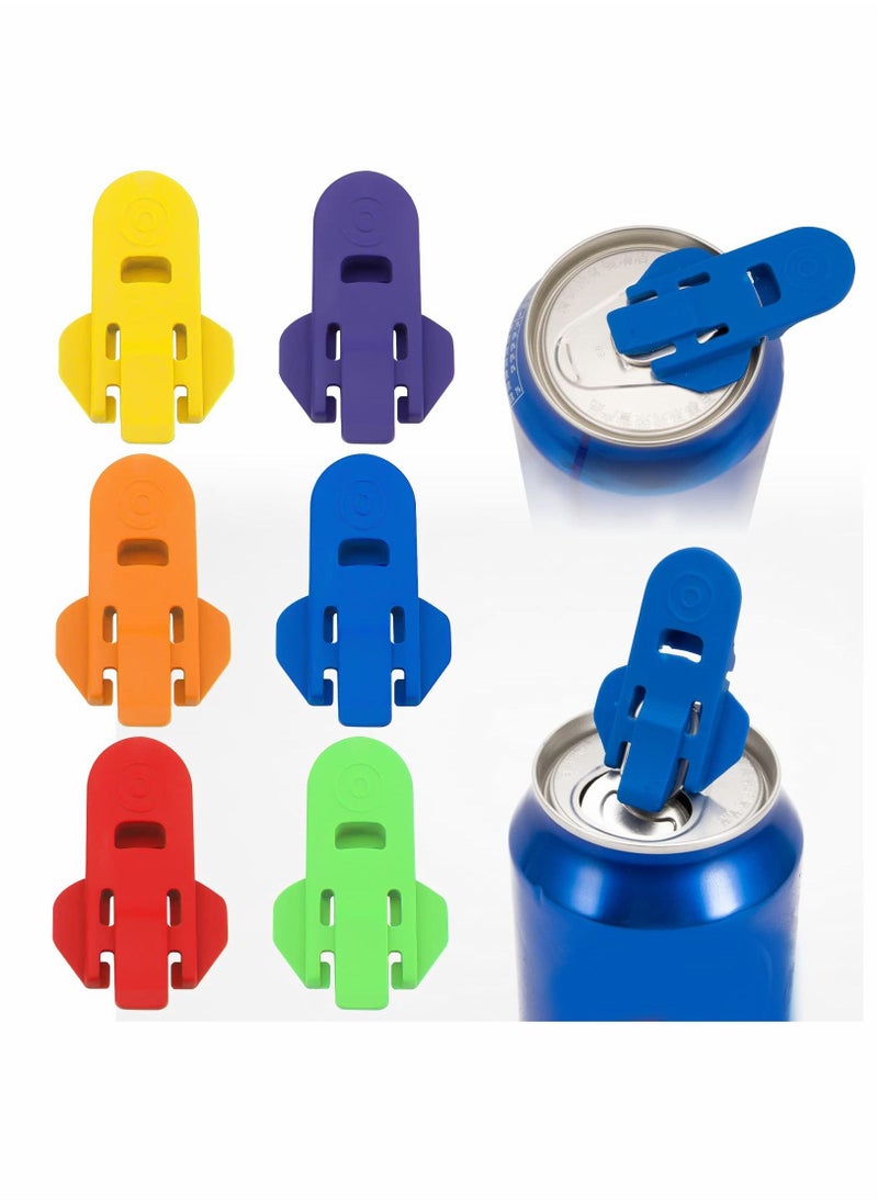 Manual Easy Can Opener, Color Soda Beer Tab Opener for Pop, 6pcs