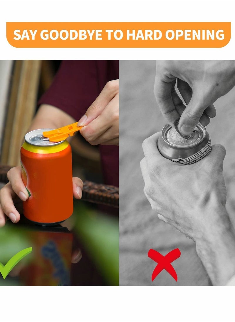 Manual Easy Can Opener, Color Soda Beer Tab Opener for Pop, 6pcs