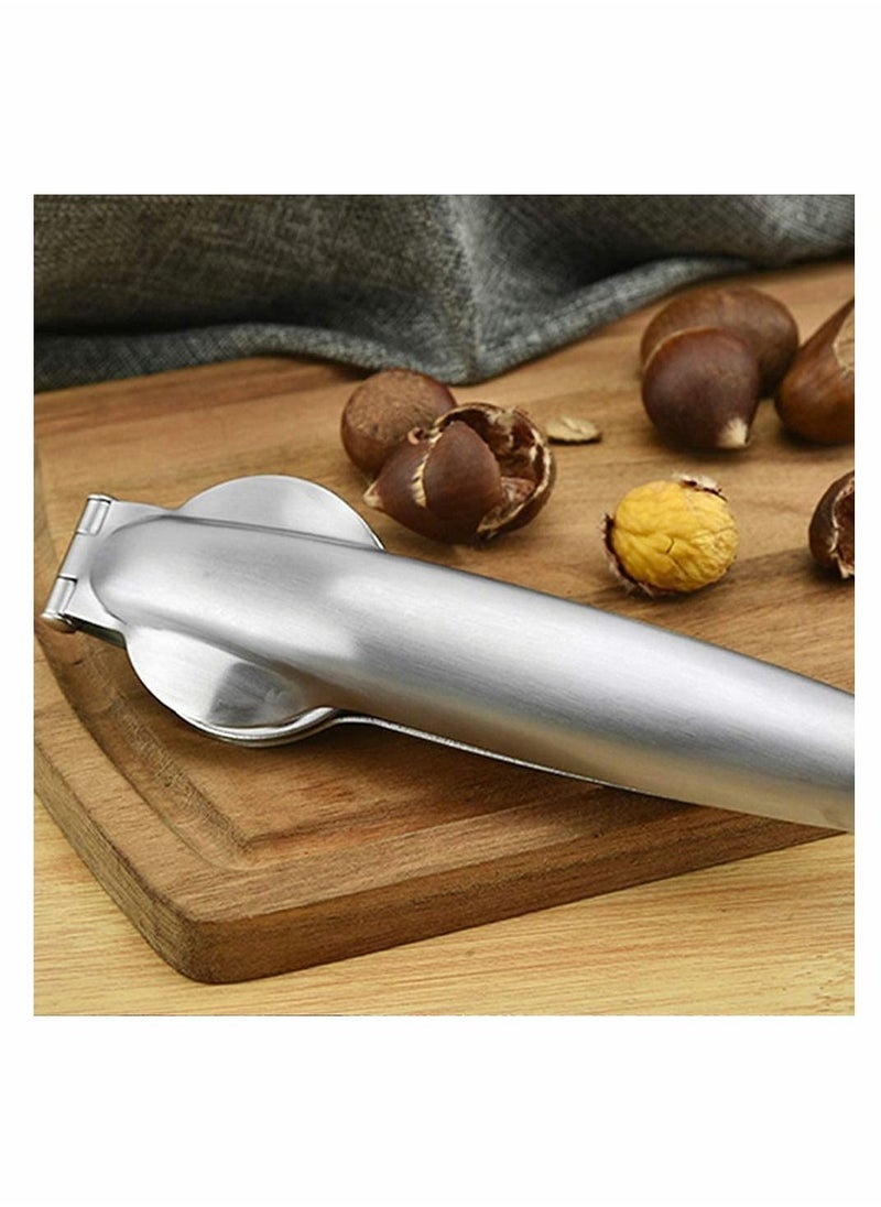 Nutcracker Chestnut Clip, Nut Cracker Sheller Walnut Pliers, 304 Stainless Steel Opener, Multifunctional Kitchen Tools for Dried Fruit