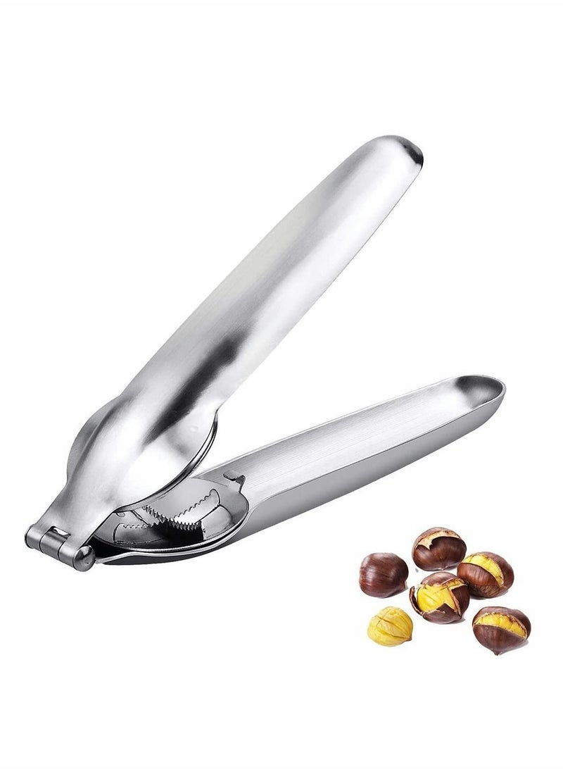 Nutcracker Chestnut Clip, Nut Cracker Sheller Walnut Pliers, 304 Stainless Steel Opener, Multifunctional Kitchen Tools for Dried Fruit