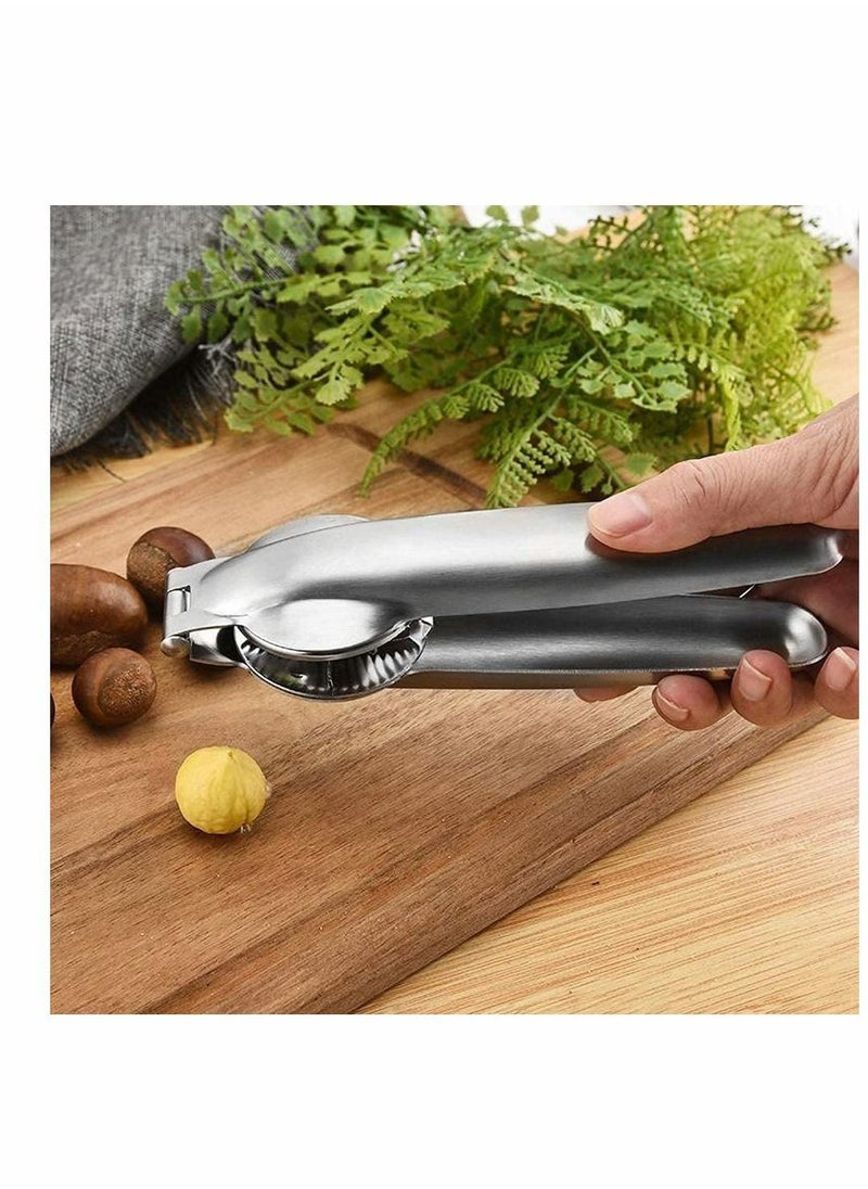Nutcracker Chestnut Clip, Nut Cracker Sheller Walnut Pliers, 304 Stainless Steel Opener, Multifunctional Kitchen Tools for Dried Fruit