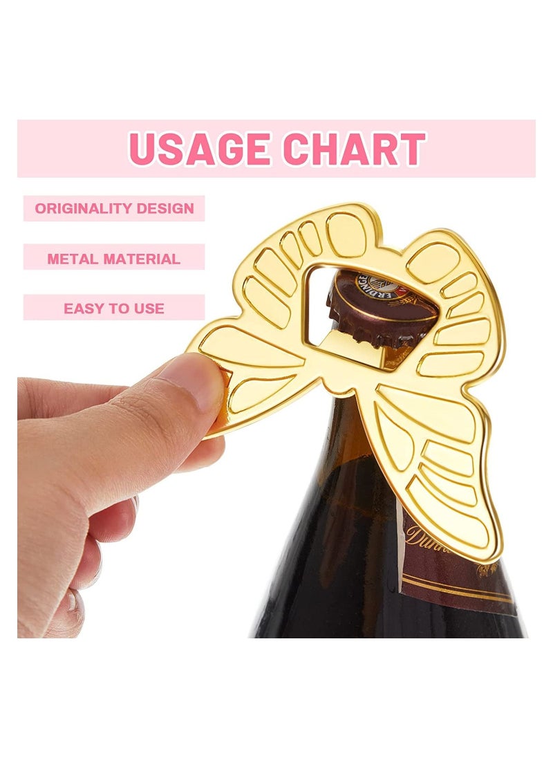 Butterfly Bottle Opener, 5 Pcs Wedding Favors Party with Exquisite Packaging Box Gifts For Guests Baby Shower Souvenirs Supplies, Creative Gift