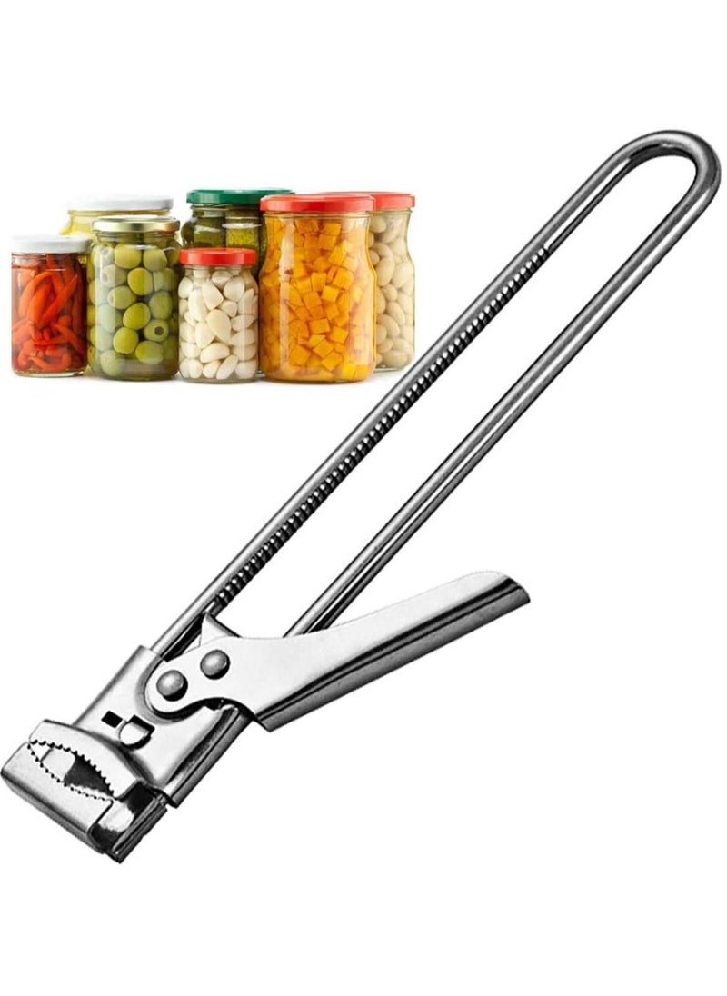 Master Opener Bottle Adjustable Jar Cordless with Good Grip To Easy and Twist Multifunctional Manual Stainless Steel Can Lid Gripper