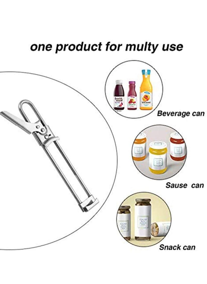 Master Opener Bottle Adjustable Jar Cordless with Good Grip To Easy and Twist Multifunctional Manual Stainless Steel Can Lid Gripper