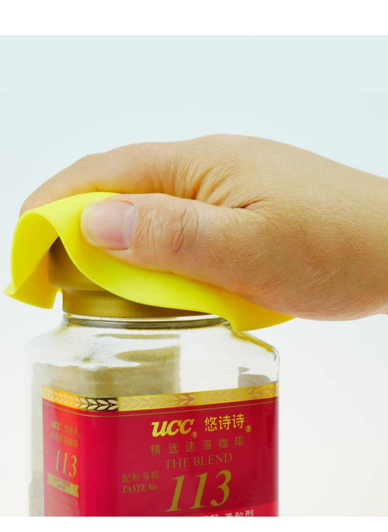 Rubber Jar Opener Gripper Pad-Jar for Weak Hands-Silicone Heat Insulation Pad Round-Rubber Grippers Opening Jars (Multi-coloured)