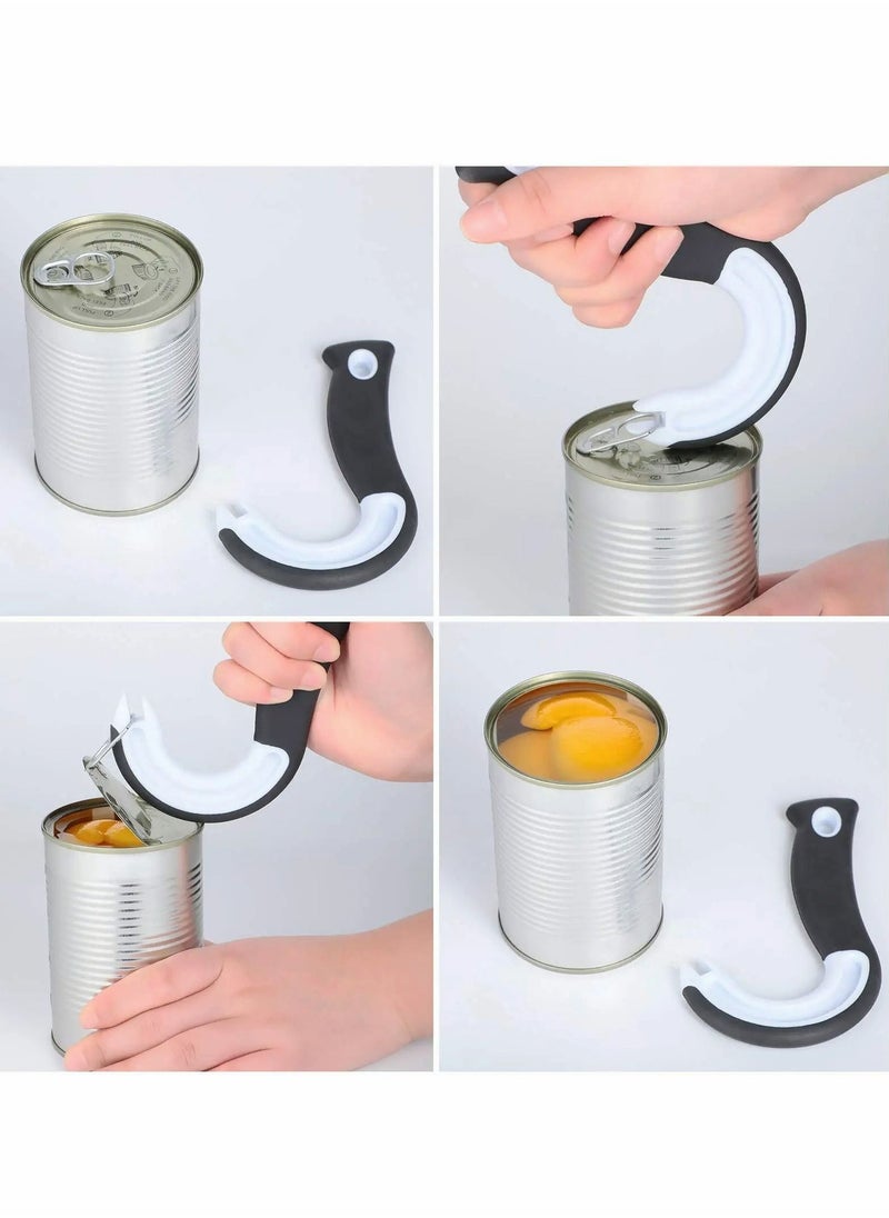 Easy Open Ring Pull Can Opener Grip Ring-Pull Helper for Tab Cans Tins Bottles 4 Pieces