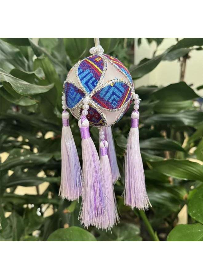 Boutique Hydrangea DIY Material Package Finished Products Guangxi Jingxi Jiuzhou Hydrangea Handmade Special Commemorative Gift 810cm-Specifications:Standard-Color:Zhuangjin Red And Blue 8cm Finished Product