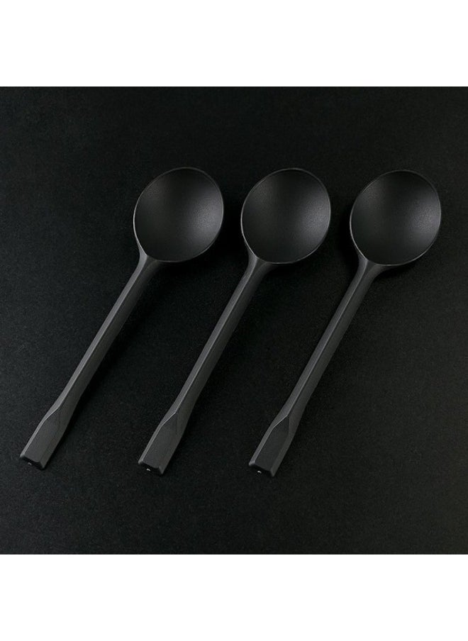 Disposable Spoon Soup Spoon Independent Packaging Commercial Plastic Spoon Dessert Spoon 1000 Only One Wholesale-Specifications:Buy 50 And Get 50 Free, 100 Pieces Will Be Sent-Color:∥№∩♀Easy To Use And Not Expensive (simple Decoration) Black⊙