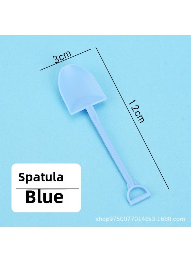 Source Manufacturers Ice Cream Spoon Small Spoon Disposable Independent Tableware Packaging Cake Pudding Jelly Ice Cream Shovel Spoon-Specifications:500 Pieces -Color:Blue Spatula