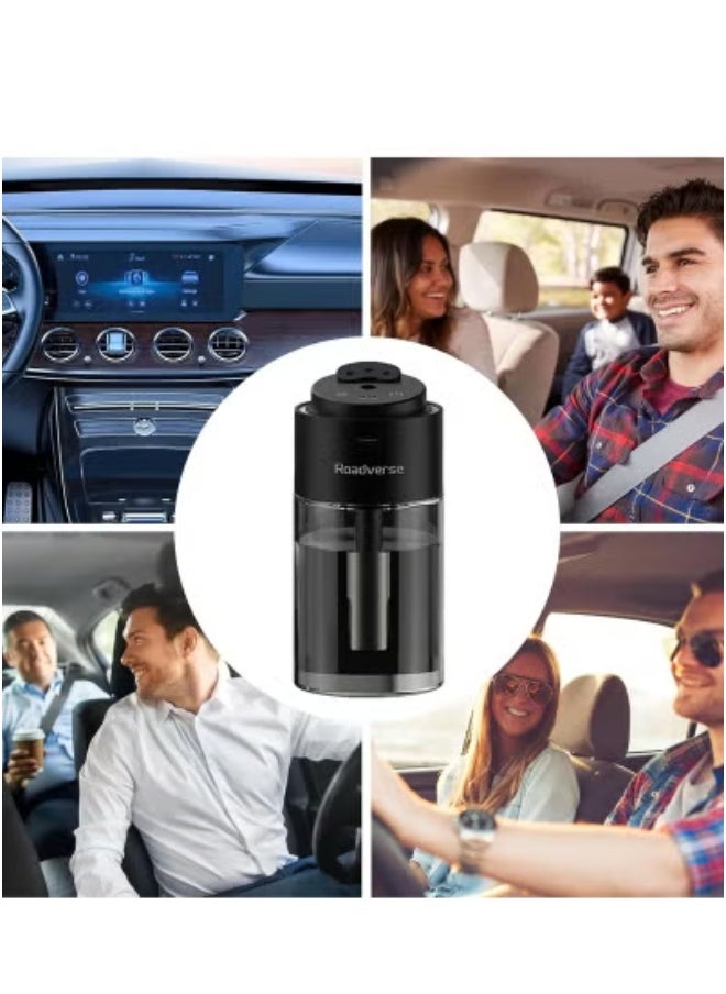 Car Perfume Diffuser – Natural Air Freshener with Long-Lasting Fragrance, Smart Auto/Off Feature, Aromatherapy Scent Diffuser, Starry Projector Lamp for Car, Home, and Office – Compact Humidifier and Air Purifier