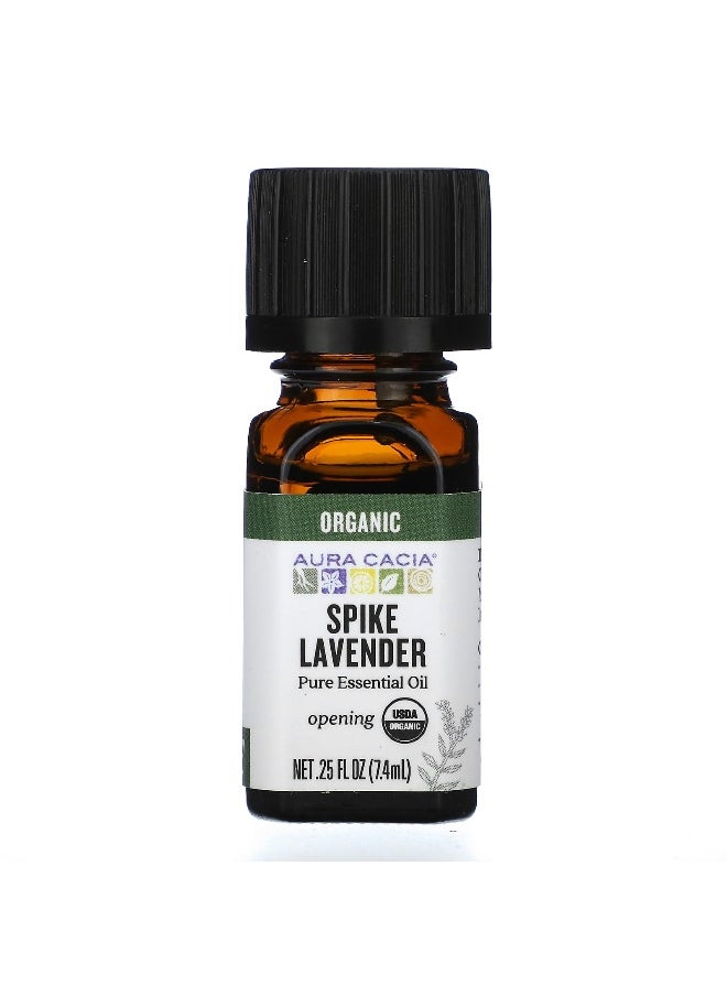 Organic Essential Oil, Lavender Spike, 0.25 Fluid Ounce