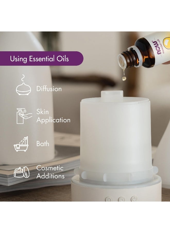 NOW Essential Oils, Tangerine Oil, Cheerful Aromatherapy Scent, Cold Pressed, 100% Pure, Vegan, Child Resistant Cap, 1-Ounce