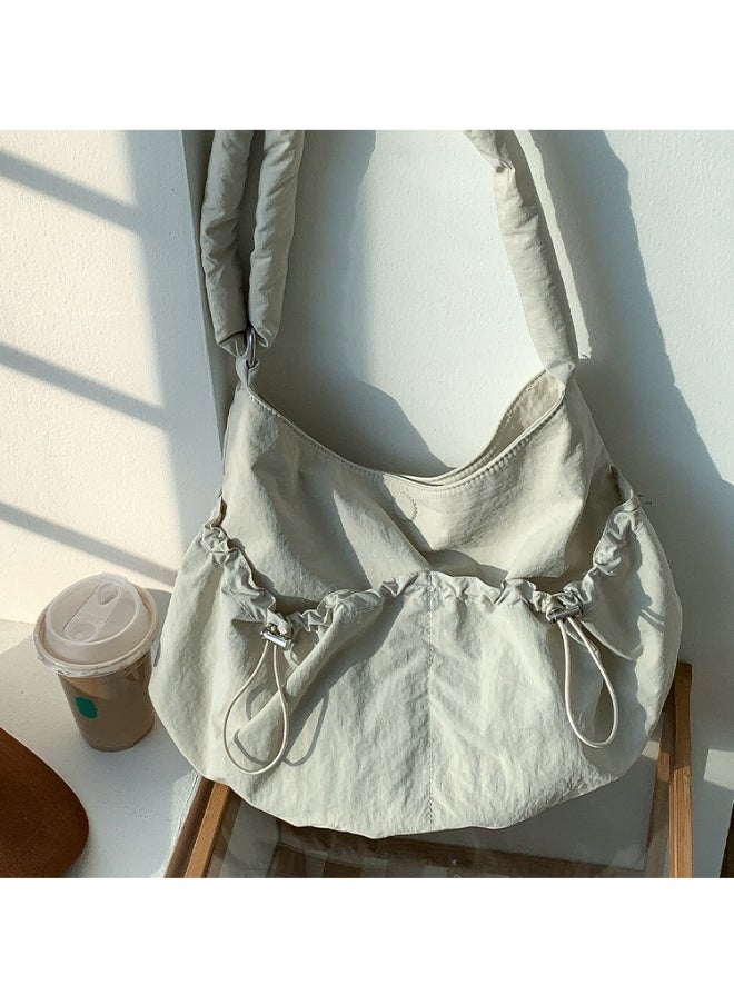 INS Student Fold Bag Casual Niche Korean Nylon Bag Large Capacity Female Crossbody Shoulder Bag
