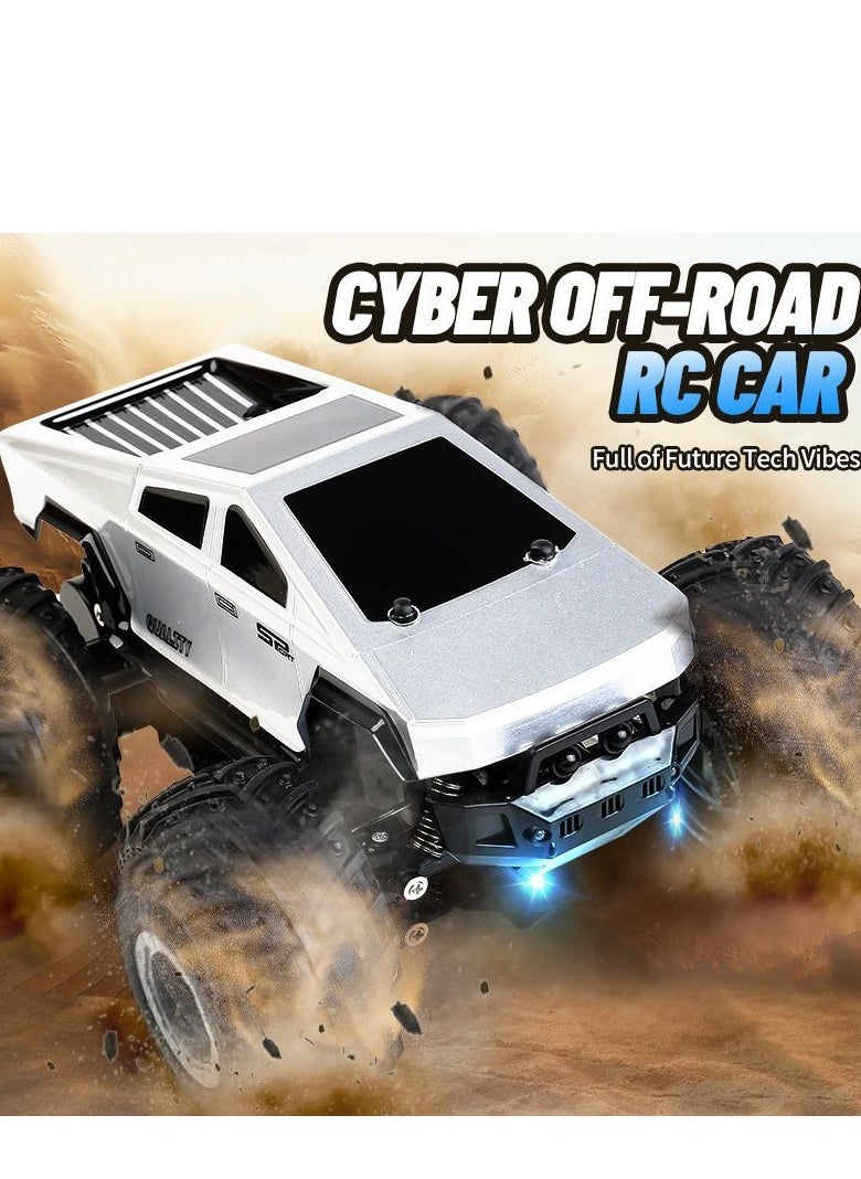 Tesla Pickup Remote Control Car , Rechargeable RC Trucks with Head Lights,2.4GHz RC Car Vehicle for boys kids adults