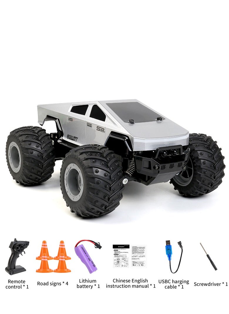 Tesla Pickup Remote Control Car , Rechargeable RC Trucks with Head Lights,2.4GHz RC Car Vehicle for boys kids adults