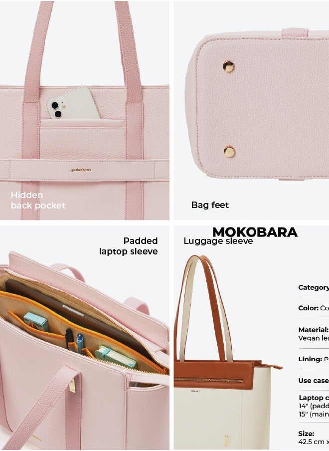 MOKOBARA The Sunflower Tote Bag | Lightweight for Daily use and Work with Luggage Sleeve and 14