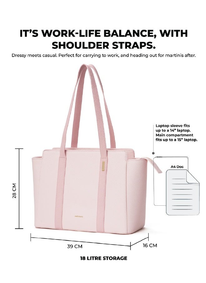 MOKOBARA The Sunflower Tote Bag | Lightweight for Daily use and Work with Luggage Sleeve and 14