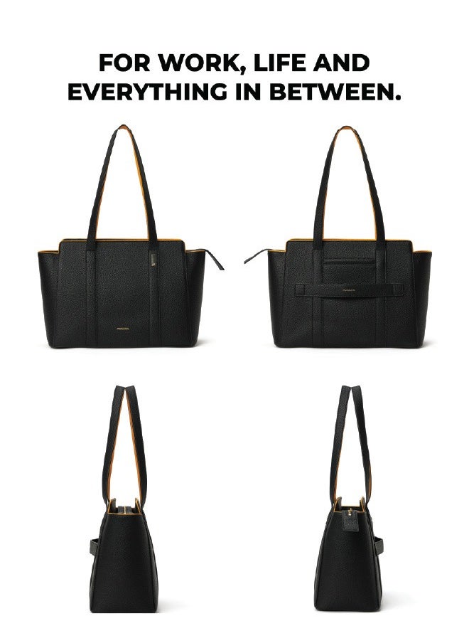 MOKOBARA The Sunflower Tote Bag | Lightweight for Daily use and Work with Luggage Sleeve and 14